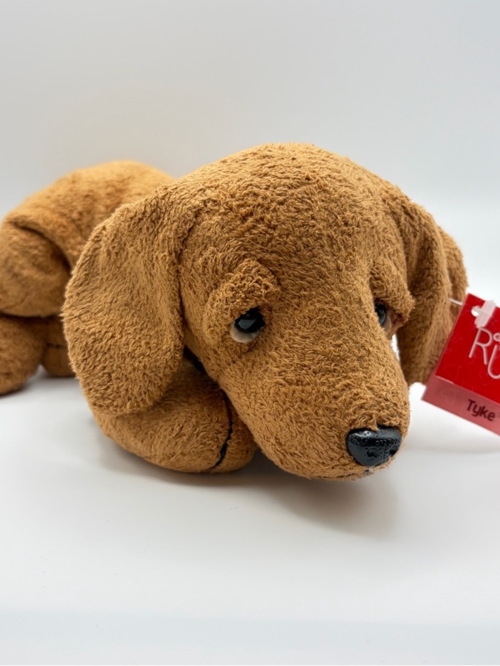 Vintage Russ Tyke Luv Pets Plush Dog Chamois 11.5” Stuffed Animal Cuddly Has Tag